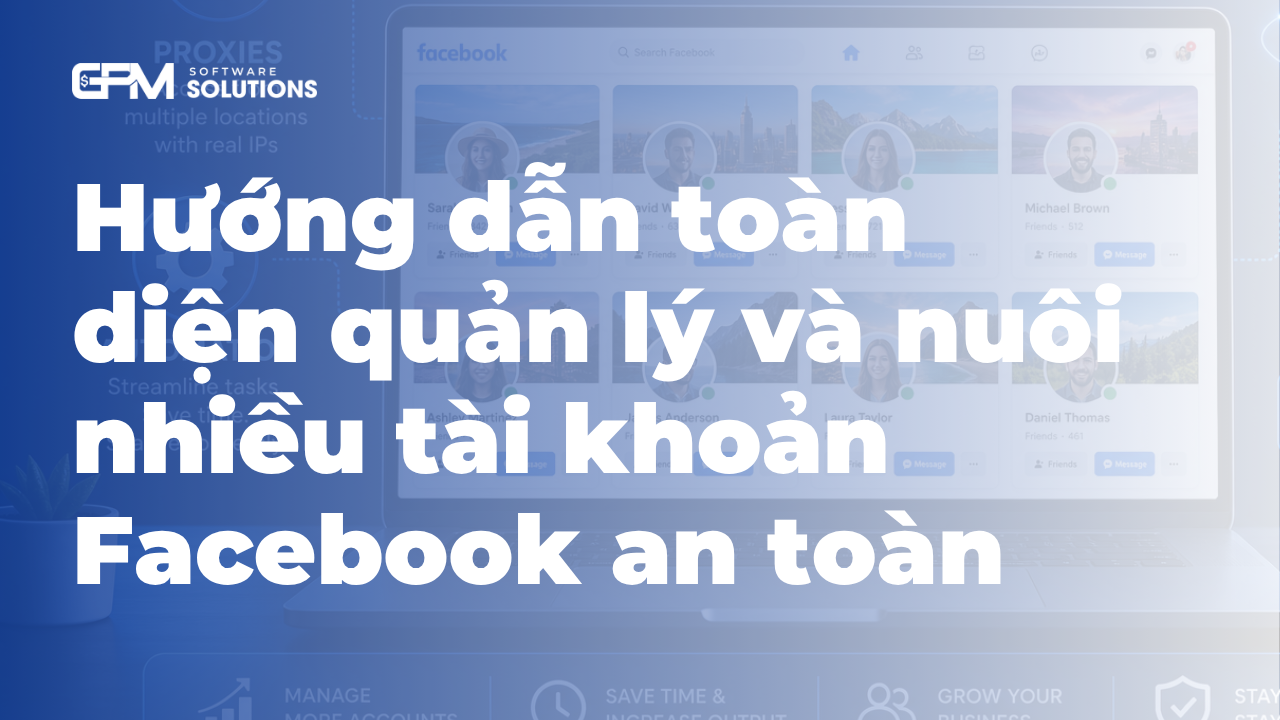 Hướng dẫn toàn diện quản lý và nuôi nhiều tài khoản Facebook an toàn